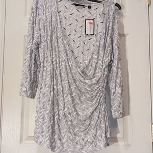 Investments II 2X crossover blouse